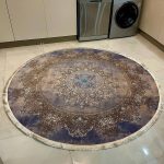 فرش دایره قطر 1/5 نقش گنبد نیلی