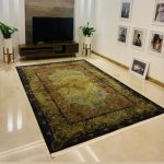 فرش 9 متری نقش مرینت فرانسه سبز